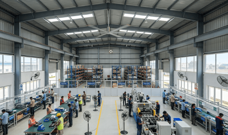 industrial air circulator in factory India