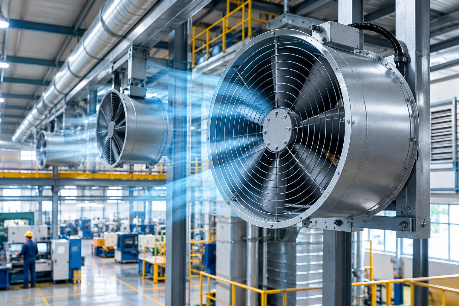 Tube Axial Fan For Industrial Air Extraction